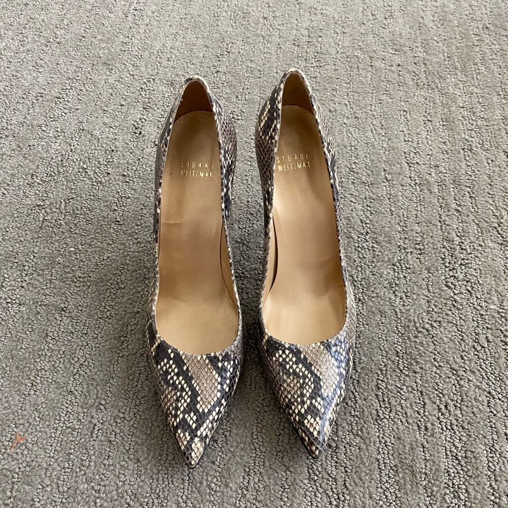 Stuart Weitzman Snake Skin Pumps